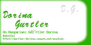 dorina gurtler business card